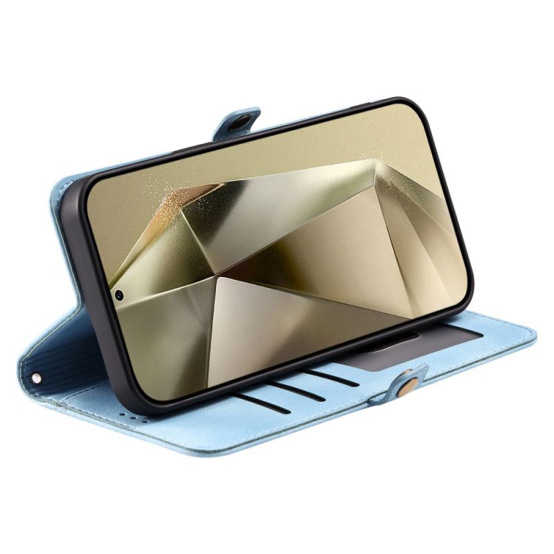 Leren Hoesje Samsung Galaxy S25 Fe Mandala Suède-effect Bescherming Hoesje