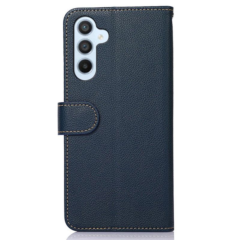 Leren Hoesje Samsung Galaxy S25 Fe Tweekleurige Khazneh Bescherming Hoesje