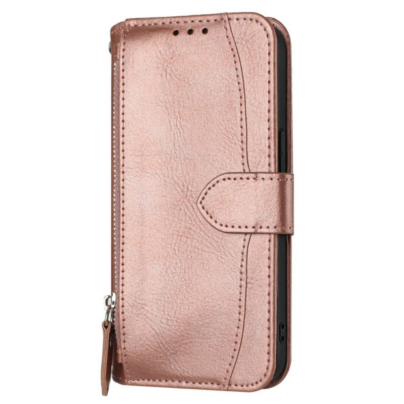 Leren Hoesje Samsung Galaxy S25 Fe Vintage Portemonnee