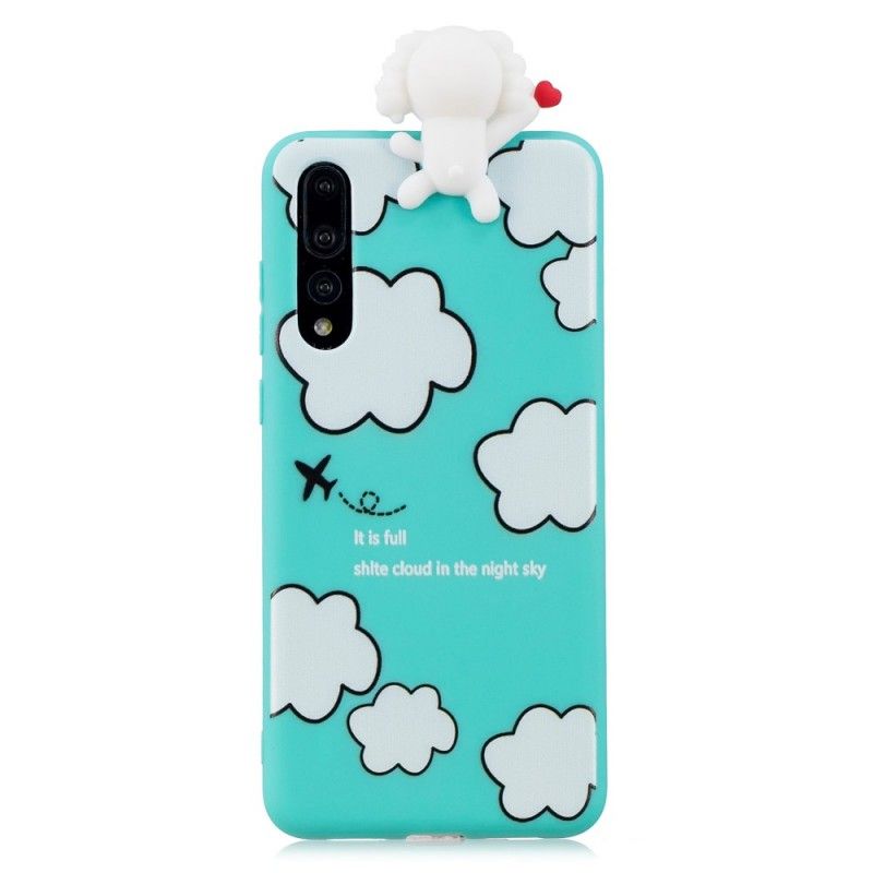 Case Hoesje Huawei P20 Pro Telefoonhoesje 3D Hond In De Wolken