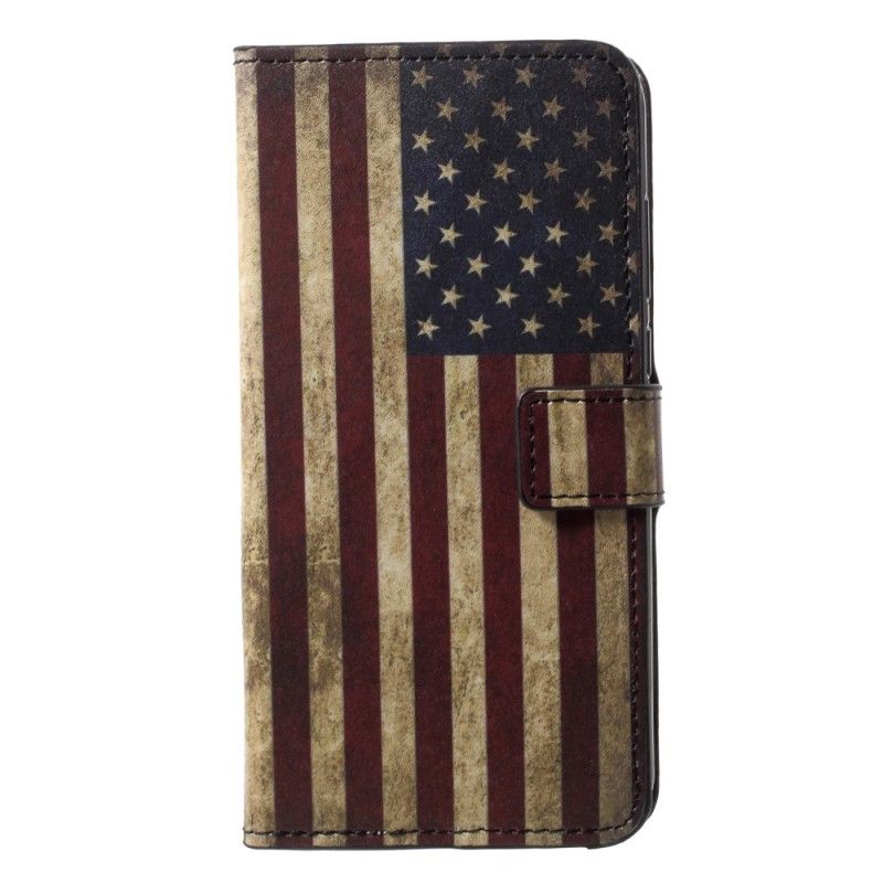 Cover Folio-hoesje Huawei P20 Pro Telefoonhoesje Amerikaanse Vlag