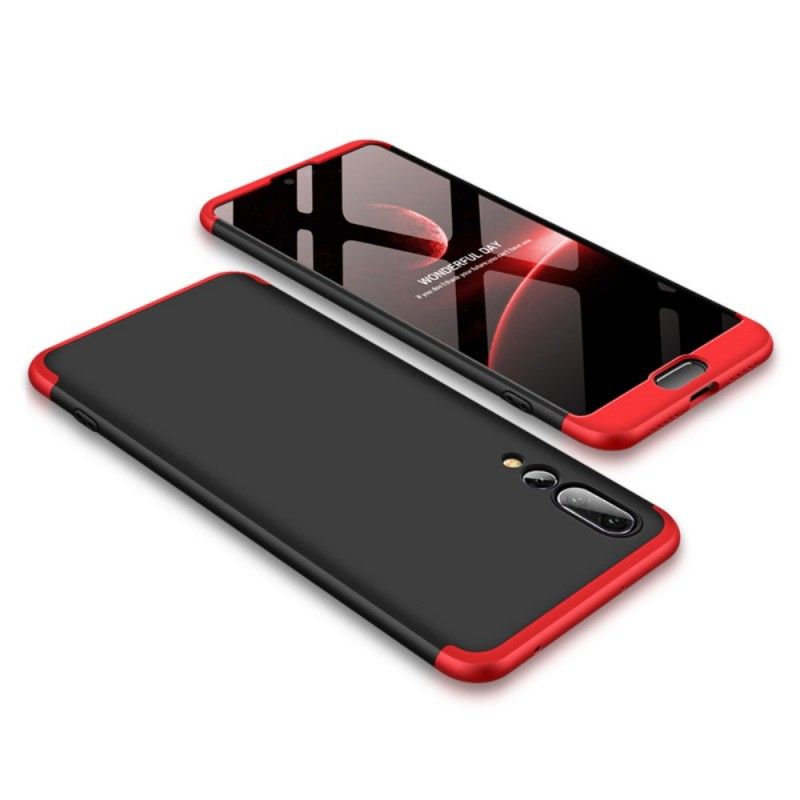 Cover Hoesje Huawei P20 Pro Rood Zwart Telefoonhoesje Afneembare Gkk