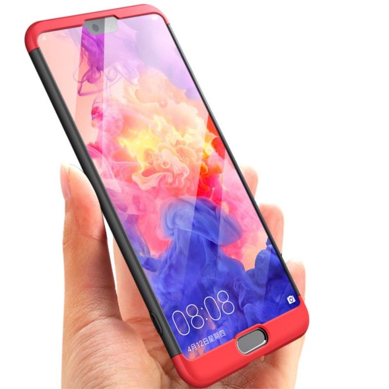 Cover Hoesje Huawei P20 Pro Rood Zwart Telefoonhoesje Afneembare Gkk