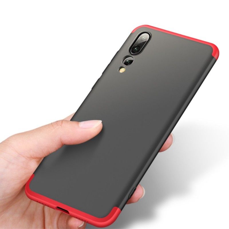 Cover Hoesje Huawei P20 Pro Rood Zwart Telefoonhoesje Afneembare Gkk