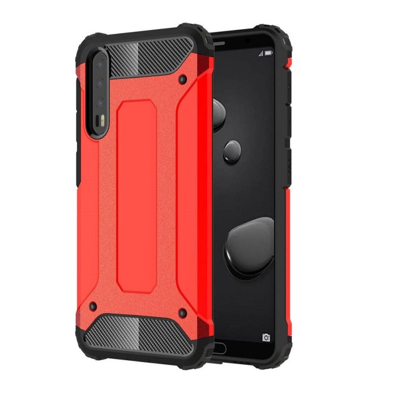 Hoesje Huawei P20 Pro Rood Zwart Overlevende
