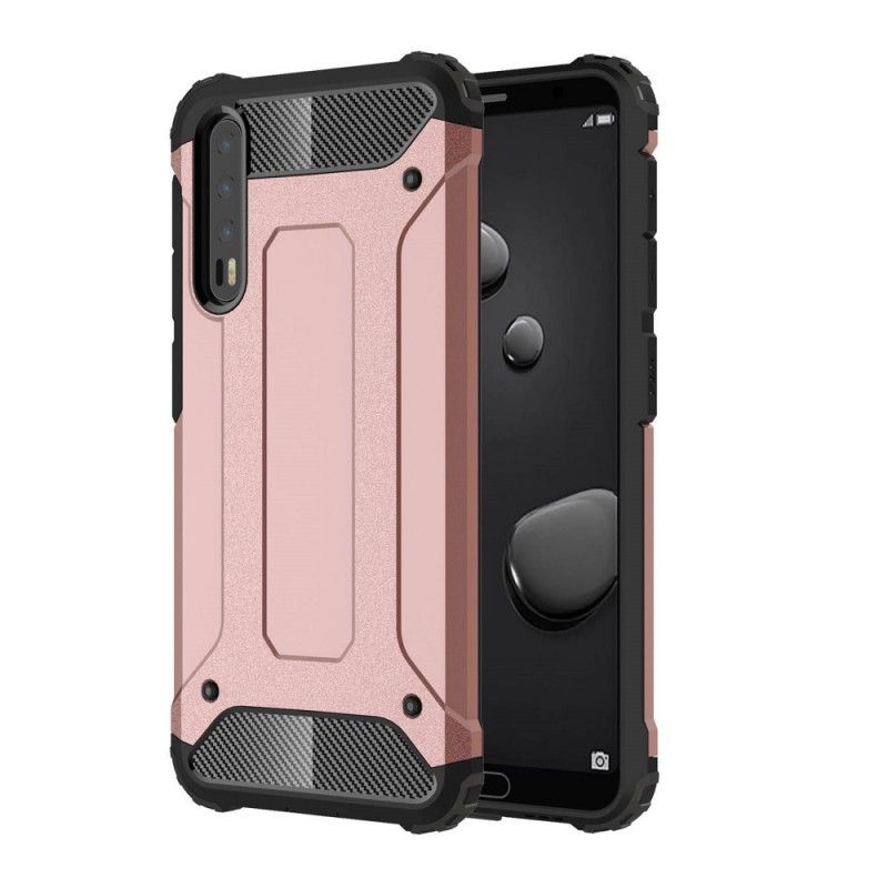 Hoesje Huawei P20 Pro Rood Zwart Overlevende