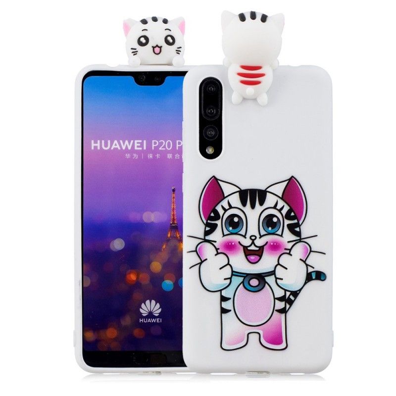 Hoesje voor Huawei P20 Pro 3D Kattenplezier