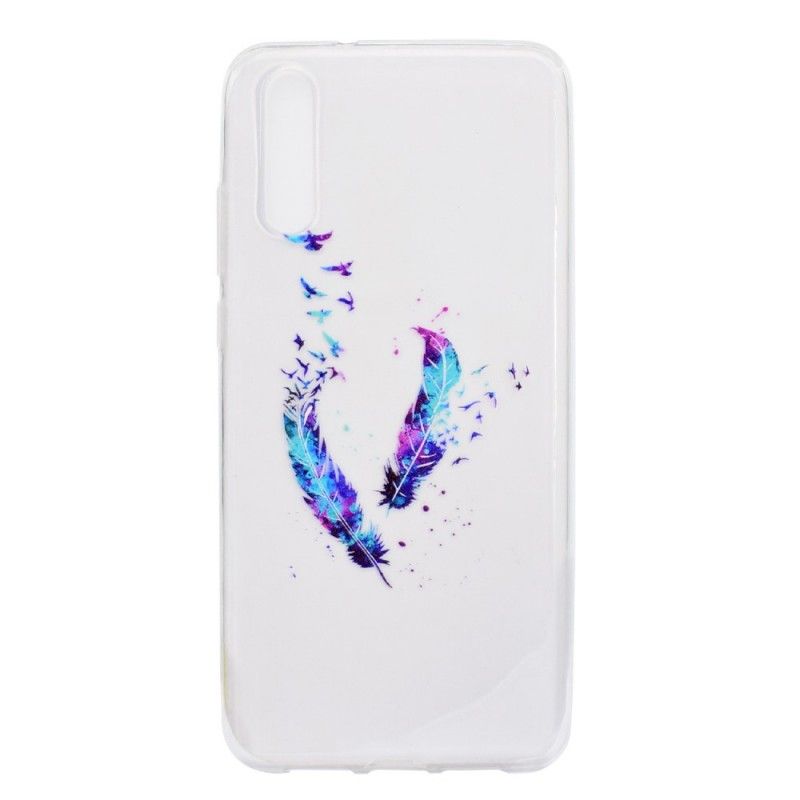 Hoesje voor Huawei P20 Pro Transparante Veren