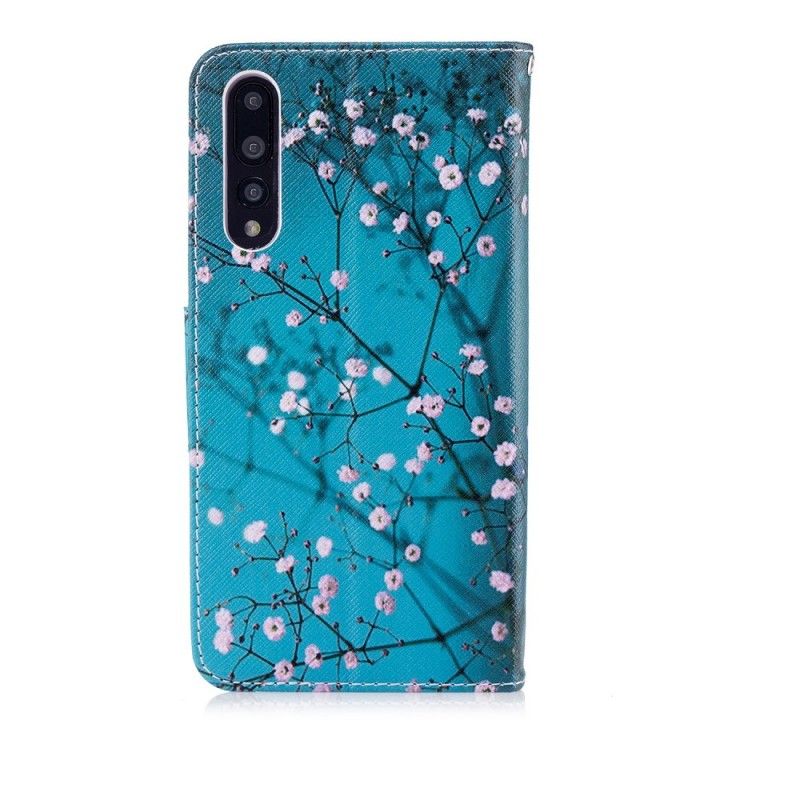 Leren Hoesje Huawei P20 Pro Bloeiende Boom