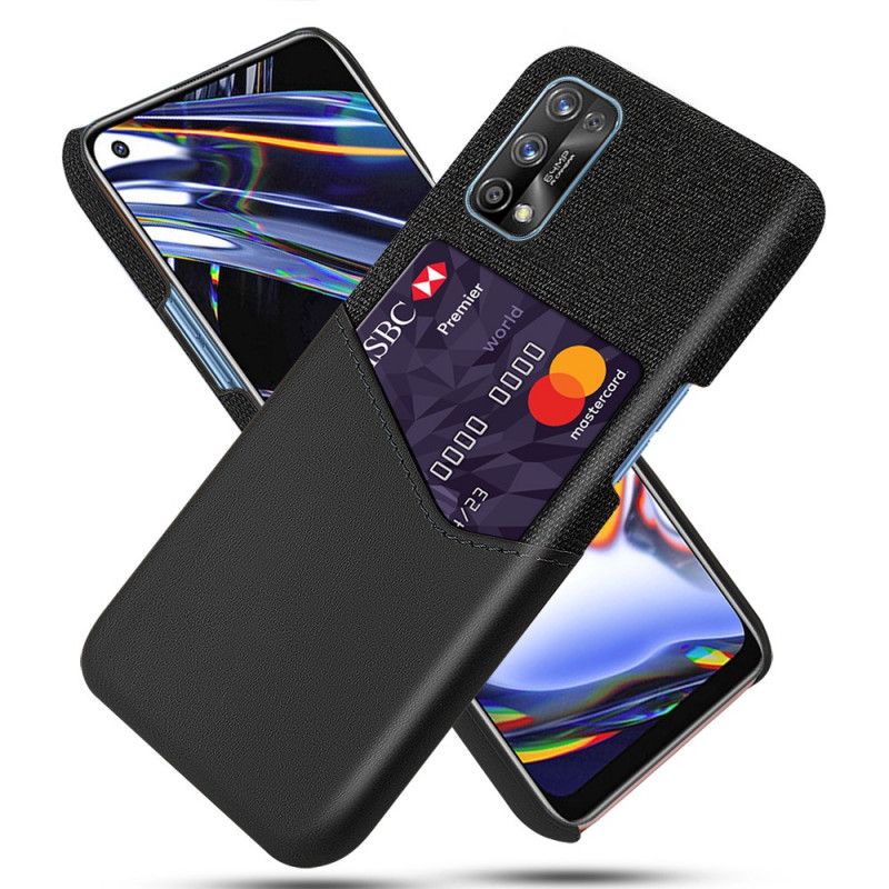 Case Hoesje Realme 7 Pro Grijs Zwart Telefoonhoesje Ksq Kaarthouder