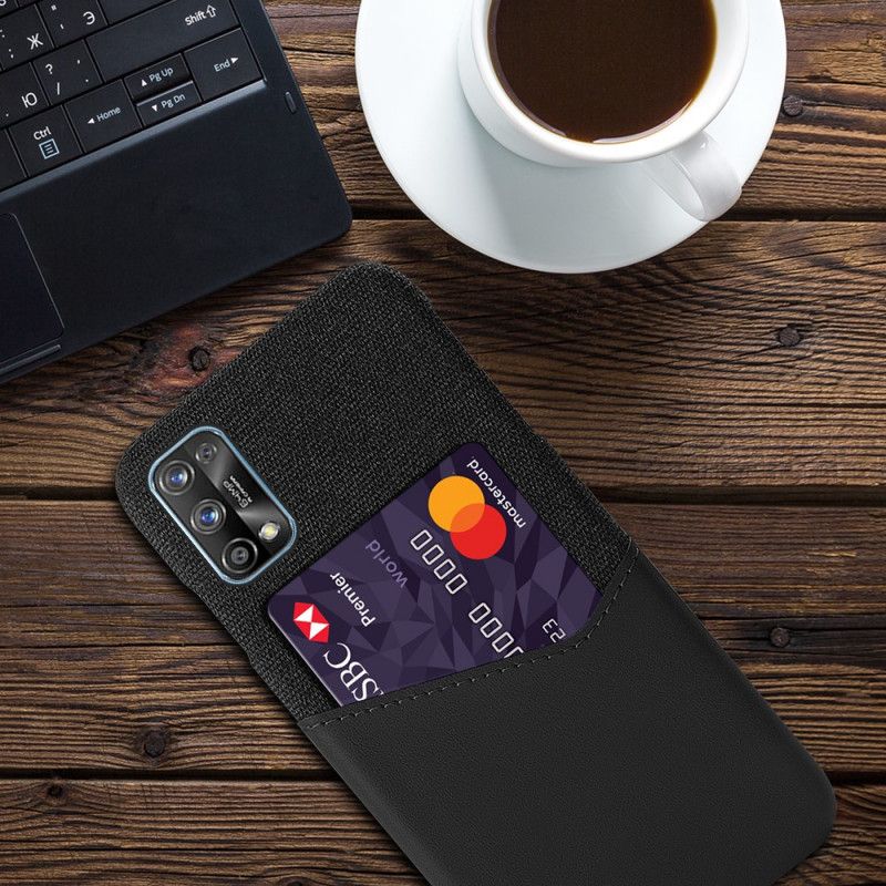 Case Hoesje Realme 7 Pro Grijs Zwart Telefoonhoesje Ksq Kaarthouder
