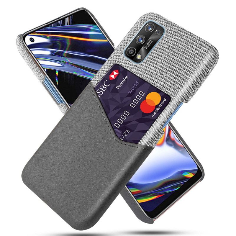 Case Hoesje Realme 7 Pro Grijs Zwart Telefoonhoesje Ksq Kaarthouder