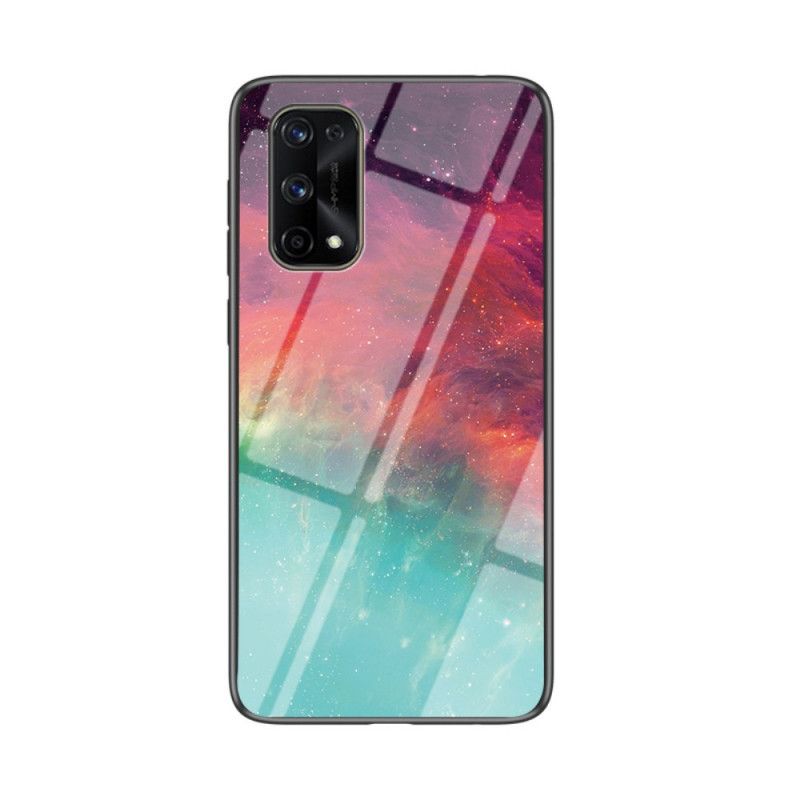 Hoesje voor Realme 7 Pro Grijs Zwart Schoonheid Gehard Glas