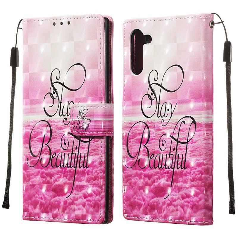 Cover Folio-hoesje Samsung Galaxy Note 10 Telefoonhoesje Blijf Mooi
