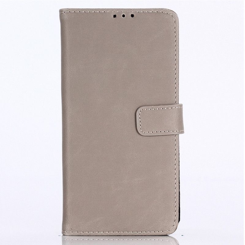 Flip Case Leren Samsung Galaxy Note 10 Zwart Vintage Lederen Ontwerp