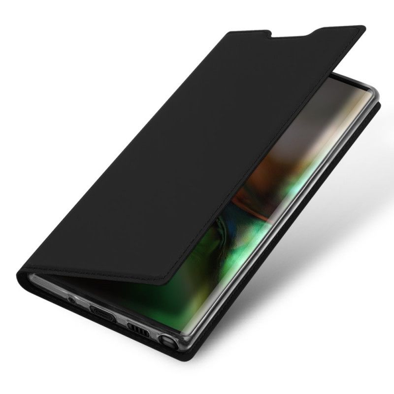 Folio-hoesje voor Samsung Galaxy Note 10 Goud Zwart Pro Dux Ducis Skin