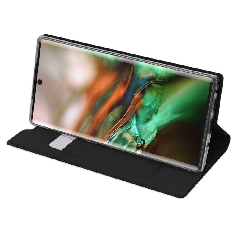 Folio-hoesje voor Samsung Galaxy Note 10 Goud Zwart Pro Dux Ducis Skin