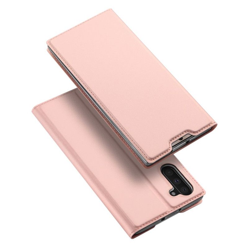 Folio-hoesje voor Samsung Galaxy Note 10 Goud Zwart Pro Dux Ducis Skin