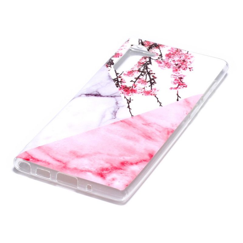 Hoesje Samsung Galaxy Note 10 Ongelooflijk Bloemenmarmer