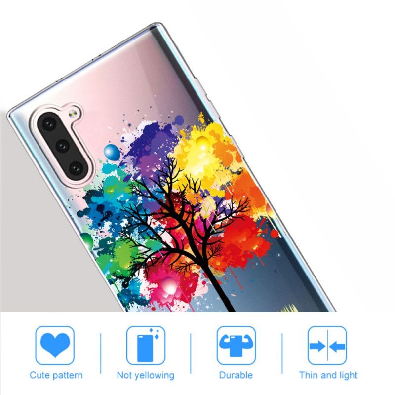 Hoesje Samsung Galaxy Note 10 Transparante Aquarelboom