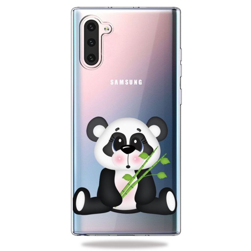 Hoesje Samsung Galaxy Note 10 Transparante Droevige Panda