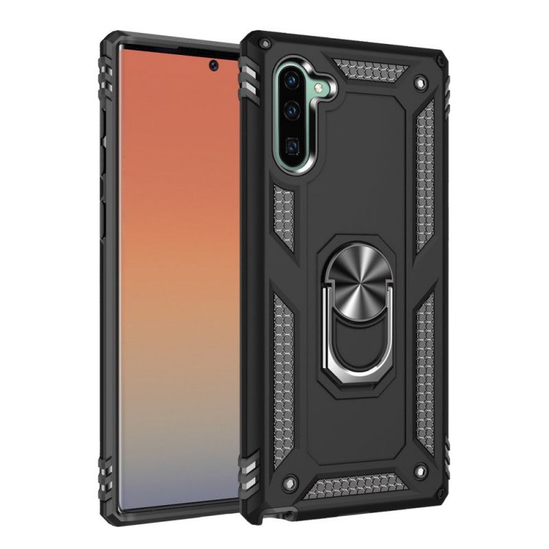 Hoesje Samsung Galaxy Note 10 Zilver Zwart Premium Ring