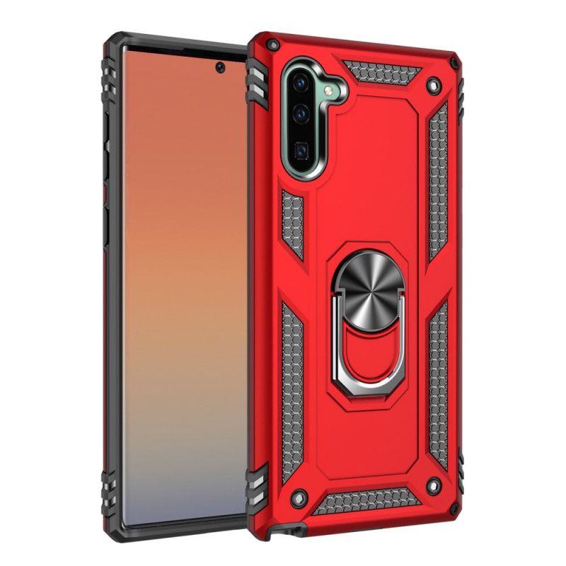 Hoesje Samsung Galaxy Note 10 Zilver Zwart Premium Ring