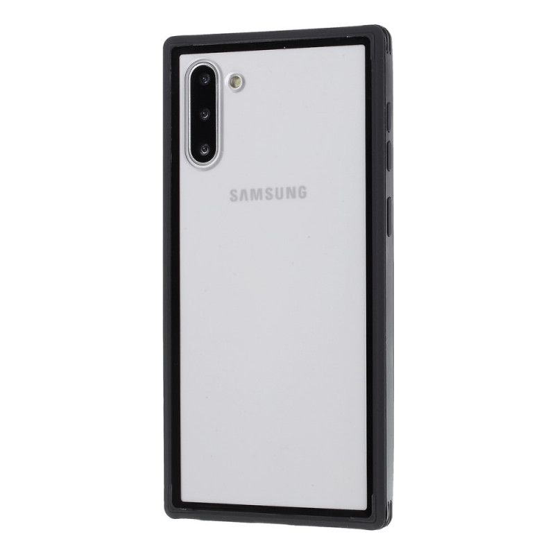 Hoesje Samsung Galaxy Note 10 Zwart Hybride Siliconen Velgontwerp
