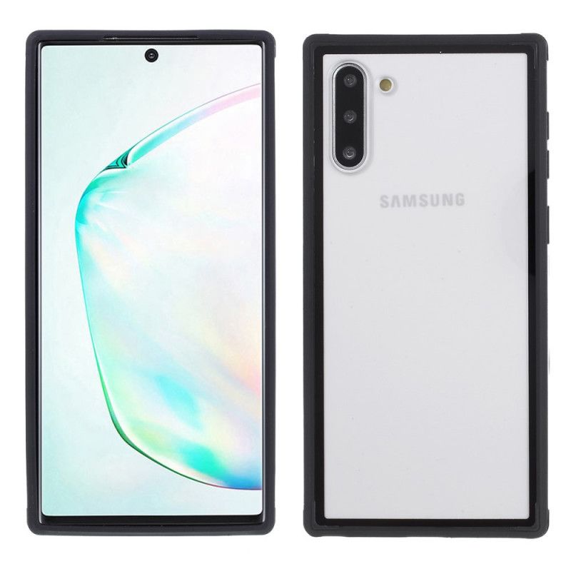 Hoesje Samsung Galaxy Note 10 Zwart Hybride Siliconen Velgontwerp