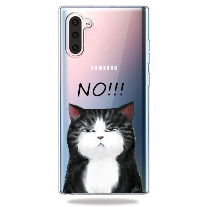 Hoesje voor Samsung Galaxy Note 10 De Kat Die Nee Zegt