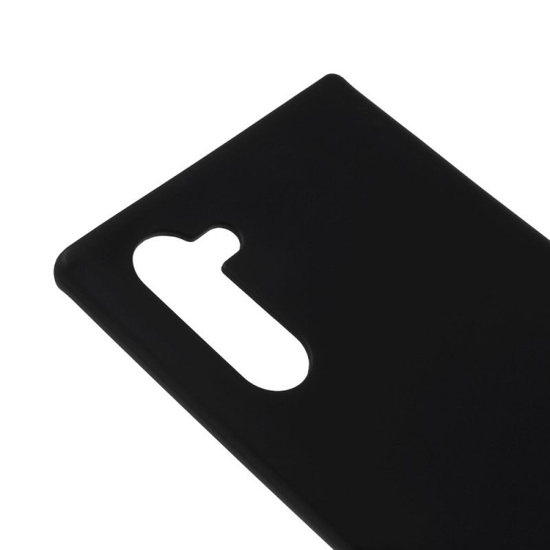 Hoesje voor Samsung Galaxy Note 10 Wit Zwart Mat Kwik