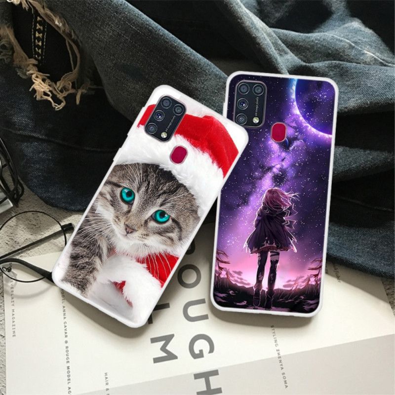 Hoesje Samsung Galaxy M31 Kerstkat