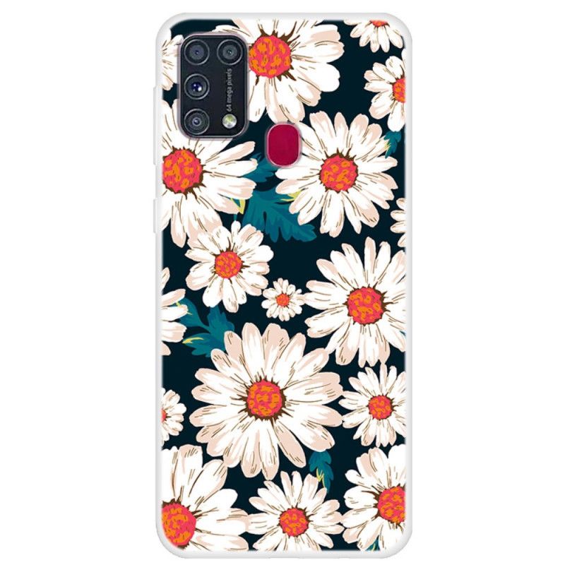 Hoesje Samsung Galaxy M31 Madeliefjes