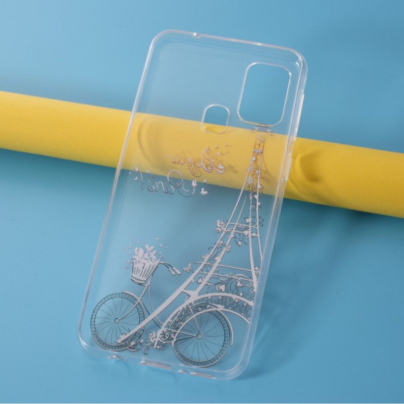 Hoesje Samsung Galaxy M31 Transparant Hallo Parijs