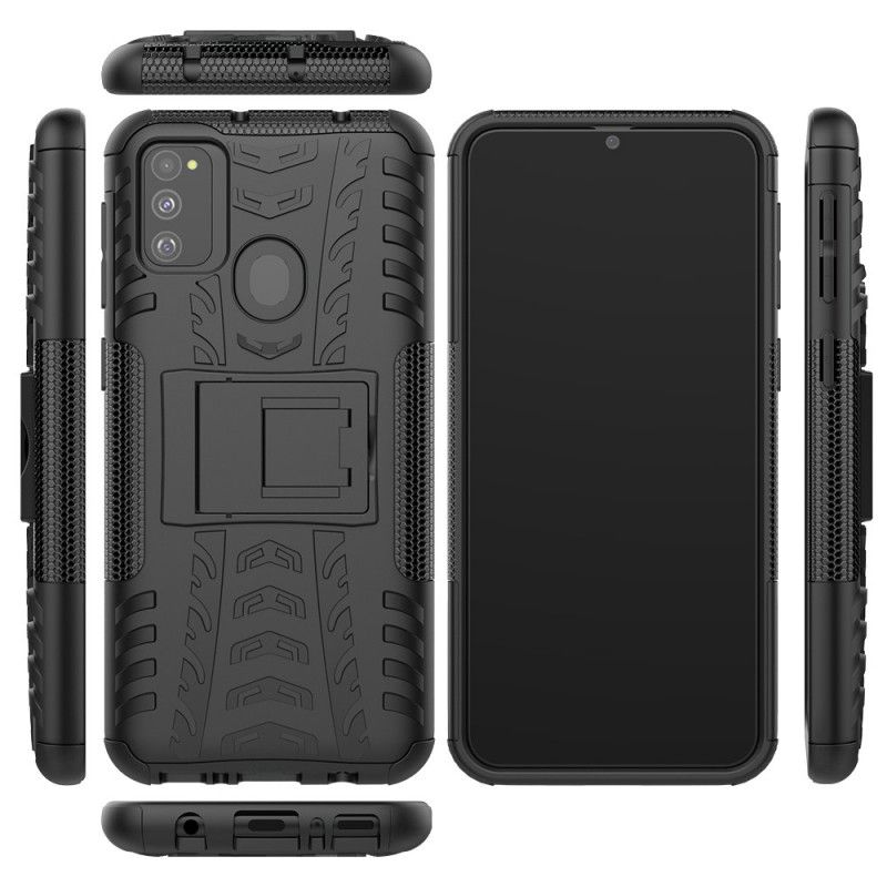 Hoesje Samsung Galaxy M31 Wit Zwart Ultrabestendig
