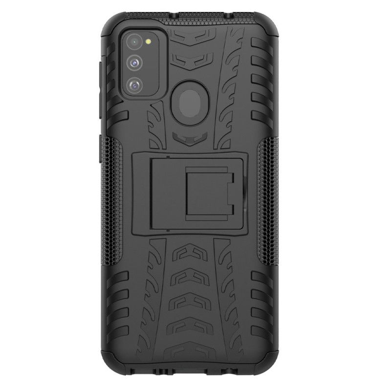 Hoesje Samsung Galaxy M31 Wit Zwart Ultrabestendig