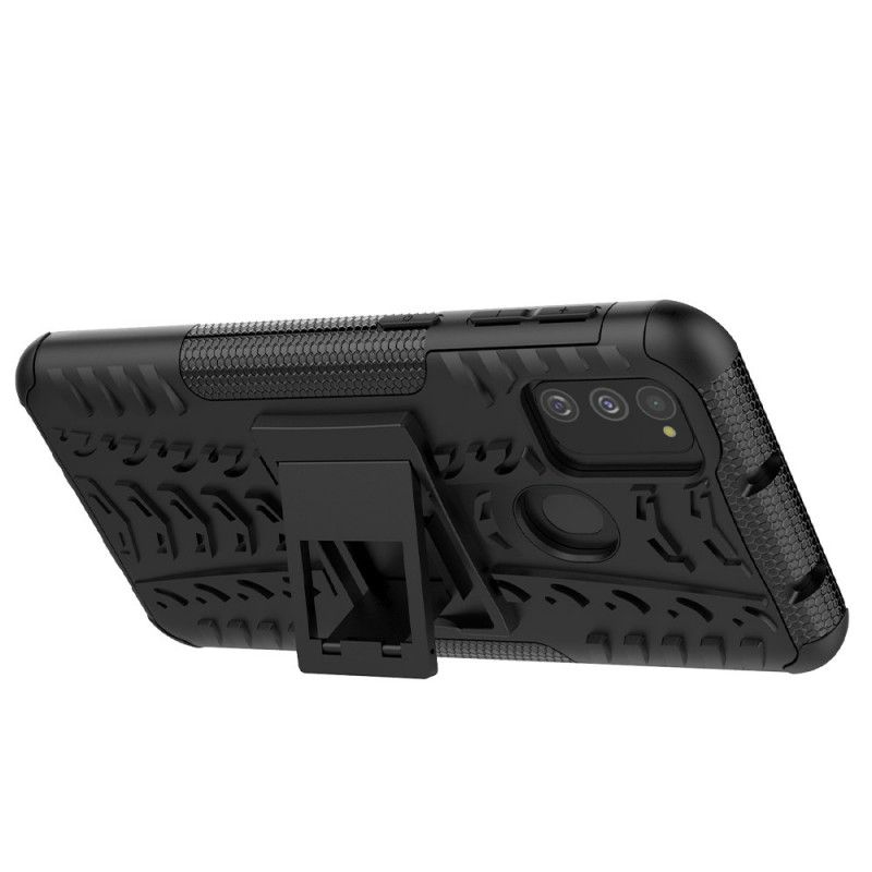 Hoesje Samsung Galaxy M31 Wit Zwart Ultrabestendig