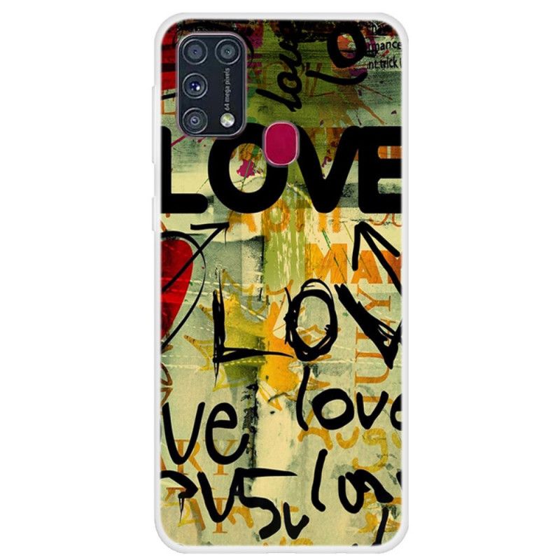 Hoesje voor Samsung Galaxy M31 Liefde En Liefde