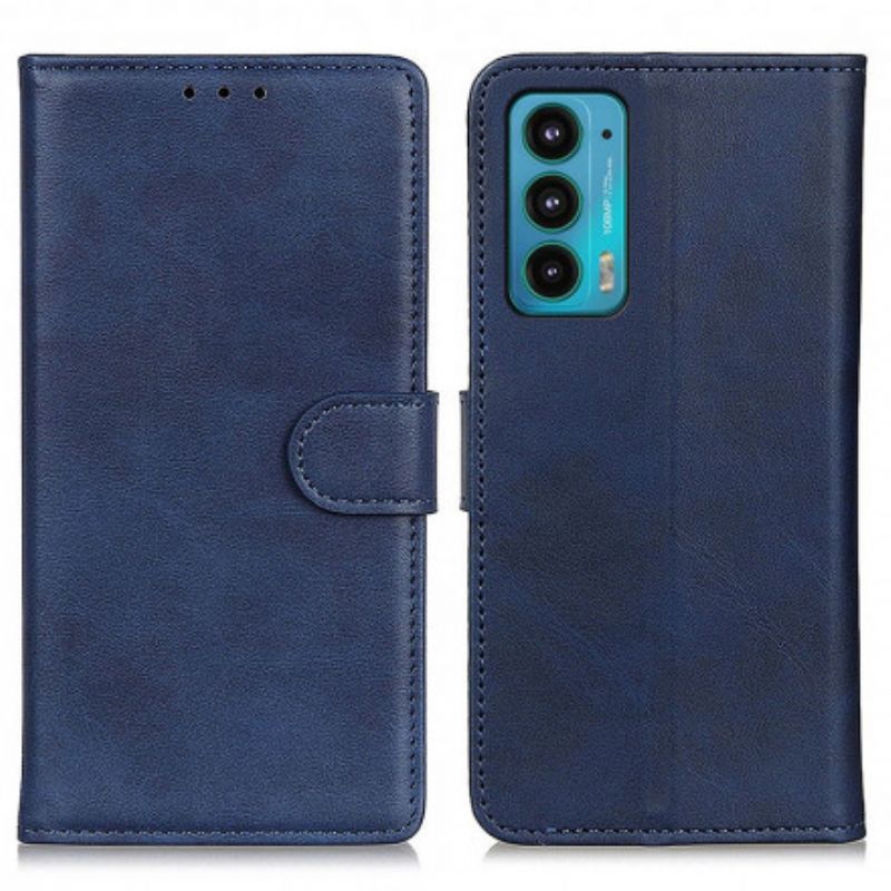Flip Case Leren Motorola Edge 20 Mat Leereffect