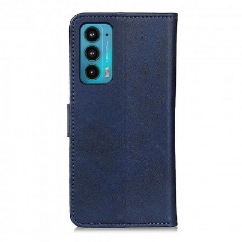 Flip Case Leren Motorola Edge 20 Mat Leereffect
