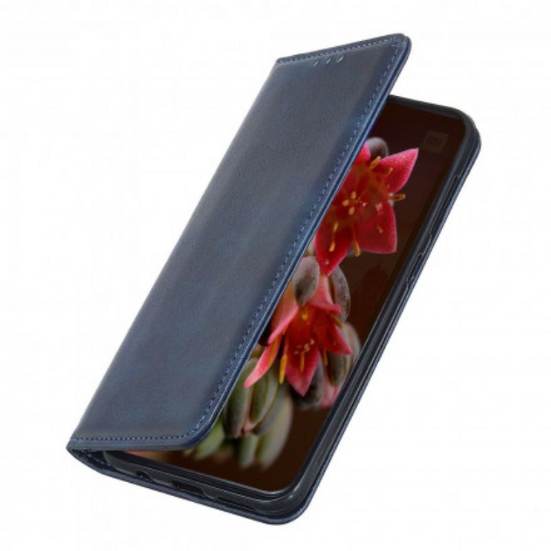 Folio-hoesje Motorola Edge 20 Elegantie Split Litchi Leer Bescherming Hoesje