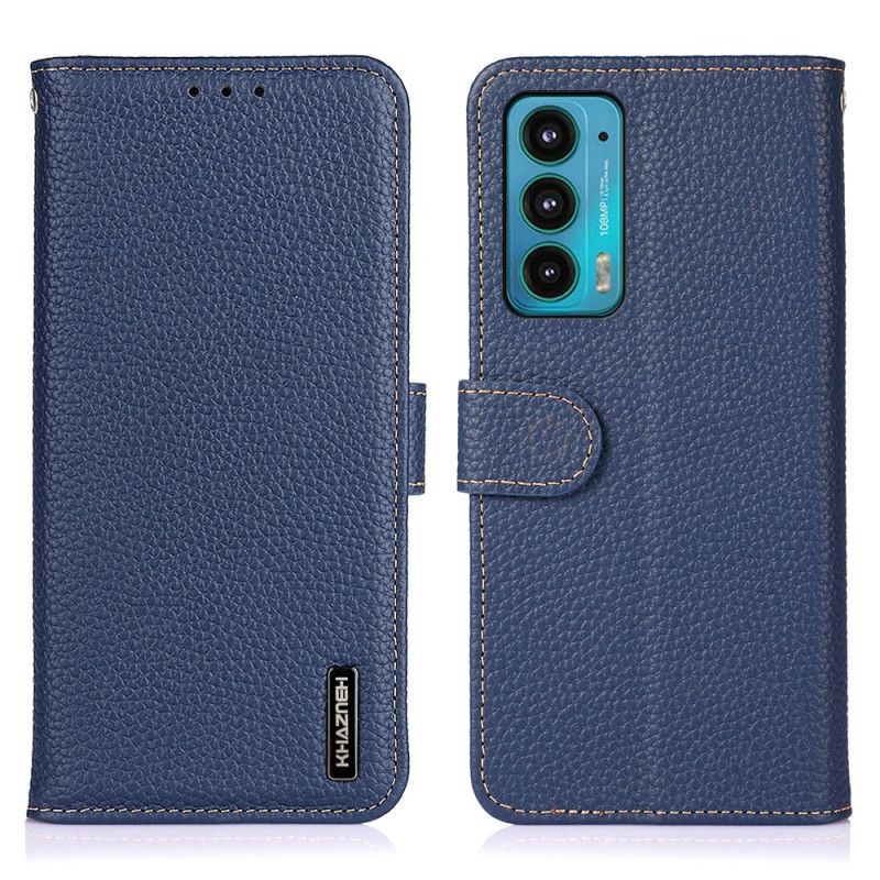 Folio-hoesje Motorola Edge 20 Lychee Leer Khazneh
