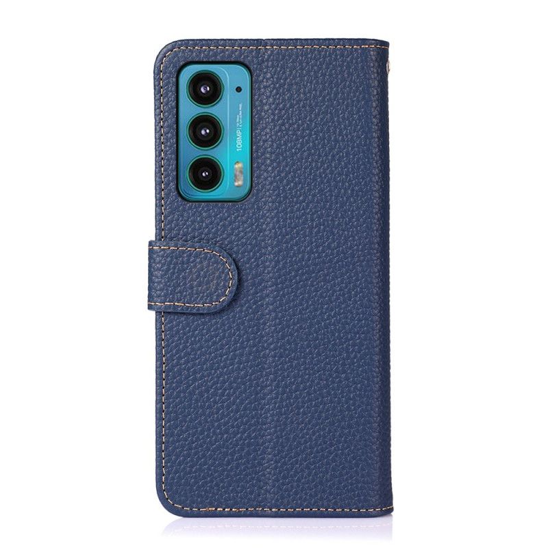 Folio-hoesje Motorola Edge 20 Lychee Leer Khazneh