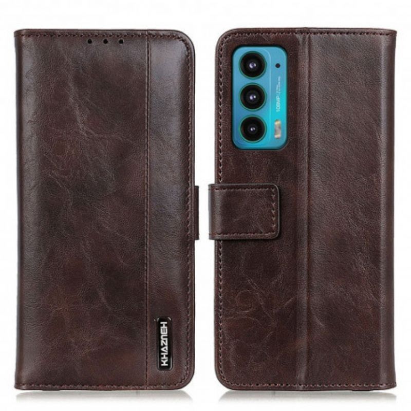 Folio-hoesje Motorola Edge 20 Telefoonhoesje Khazneh Elegantie Leerstijl