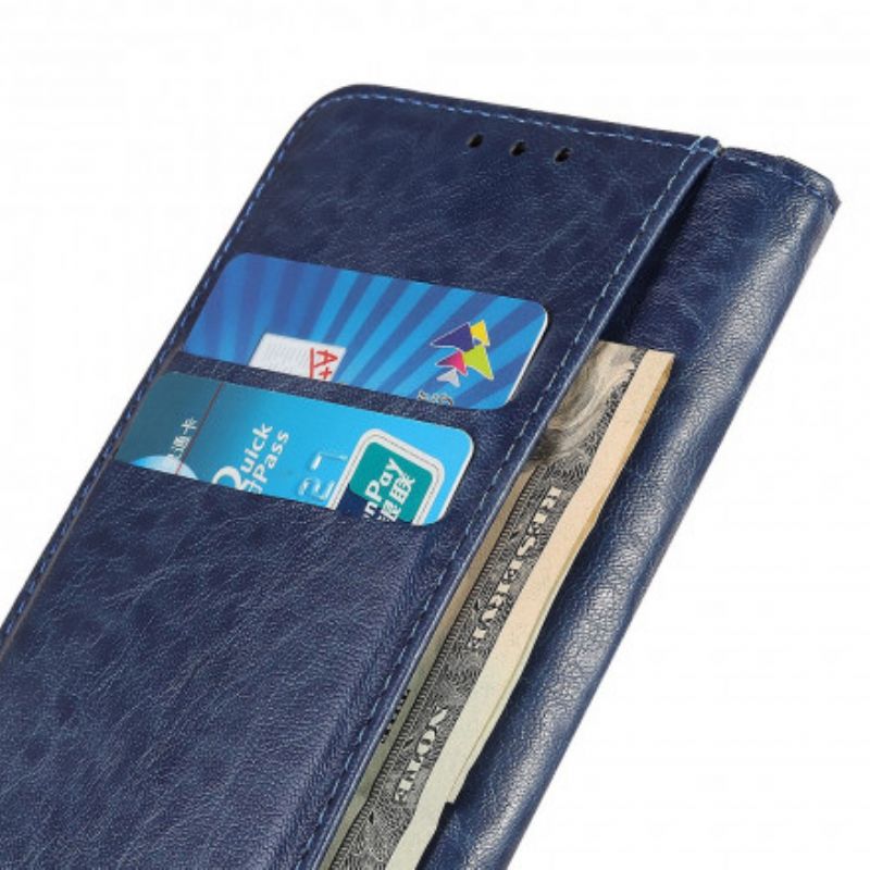 Folio-hoesje Voor Motorola Edge 20 Gestructureerd Splitleer