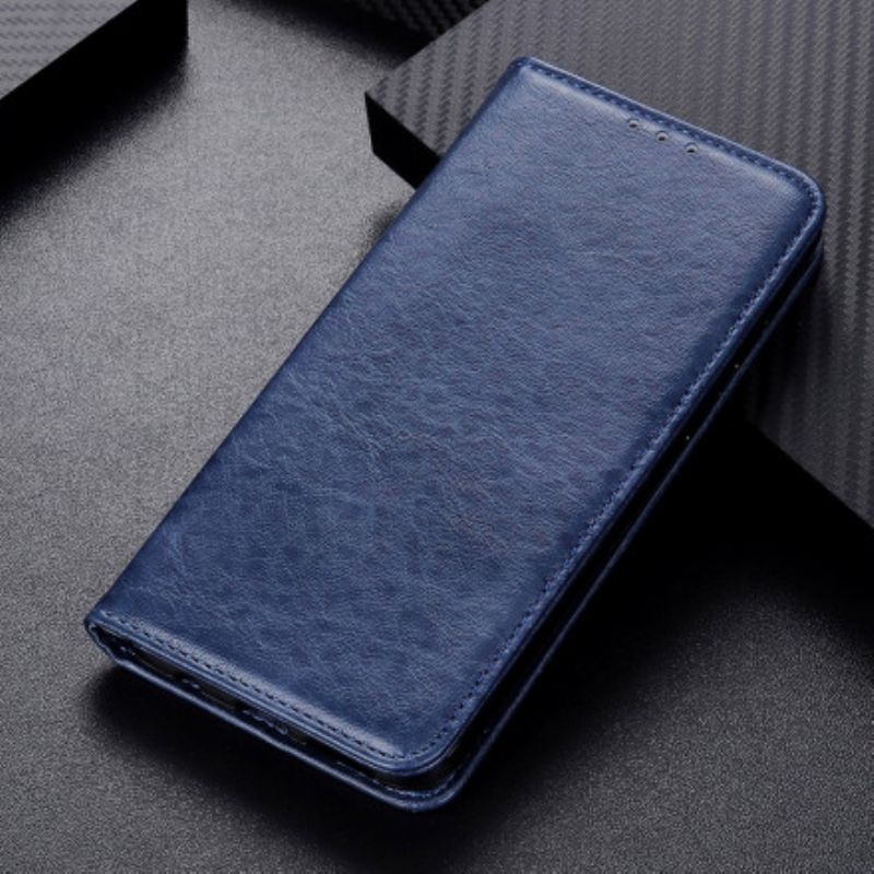 Folio-hoesje Voor Motorola Edge 20 Gestructureerd Splitleer