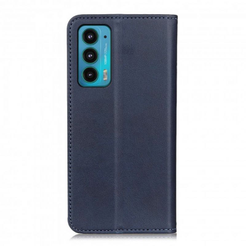 Folio-hoesje Voor Motorola Edge 20 Splitlederen Ontwerp