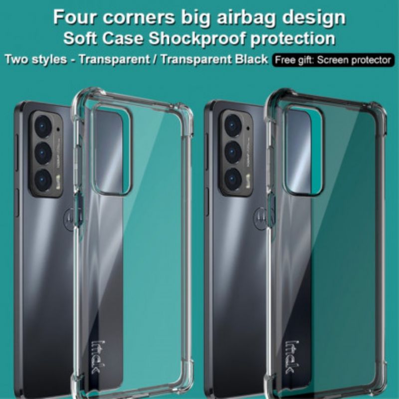 Hoesje Motorola Edge 20 Transparant Met Imak Screen Film