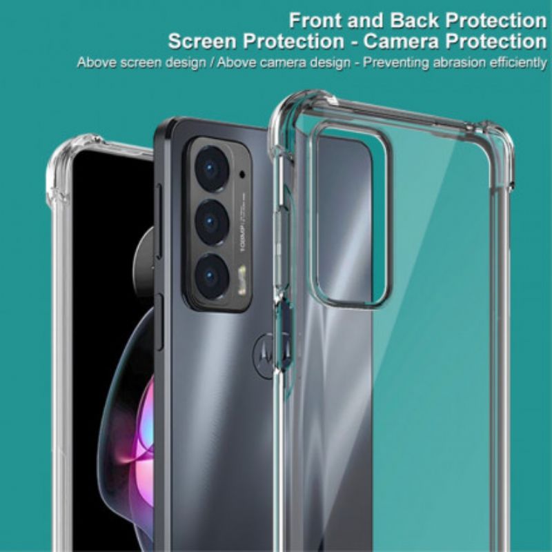 Hoesje Motorola Edge 20 Transparant Met Imak Screen Film