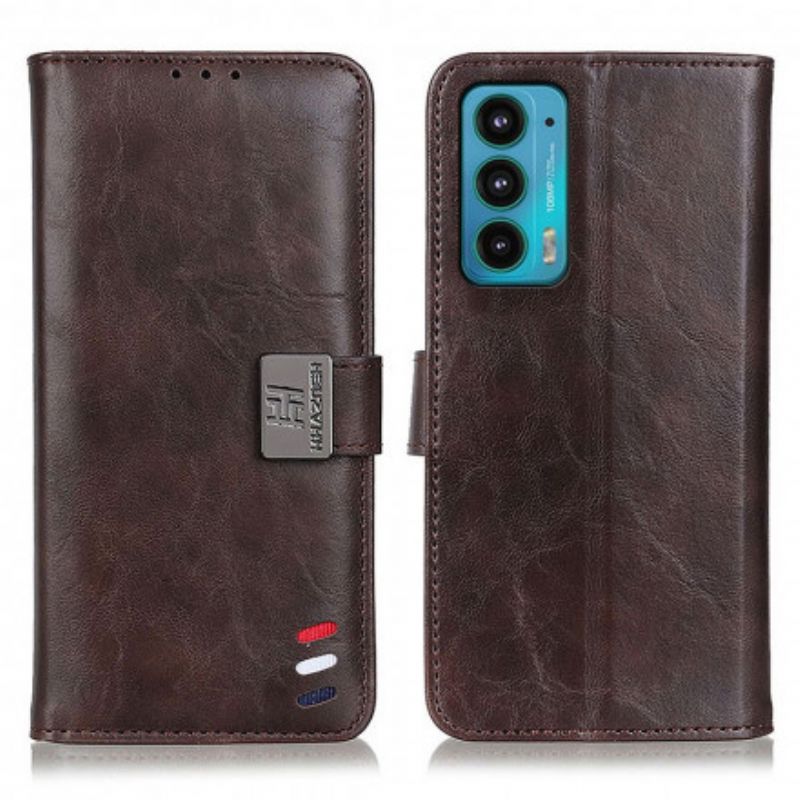 Leren Hoesje Motorola Edge 20 Bison Leereffect